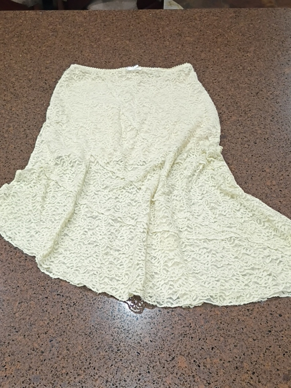 Sienna Star Lace Flare Midi Skirt - Cream